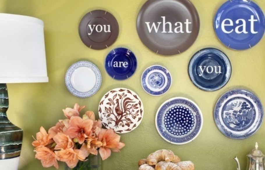 Тарелочки на стену в кухне