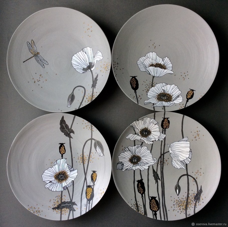 Декор тарелки на стену
