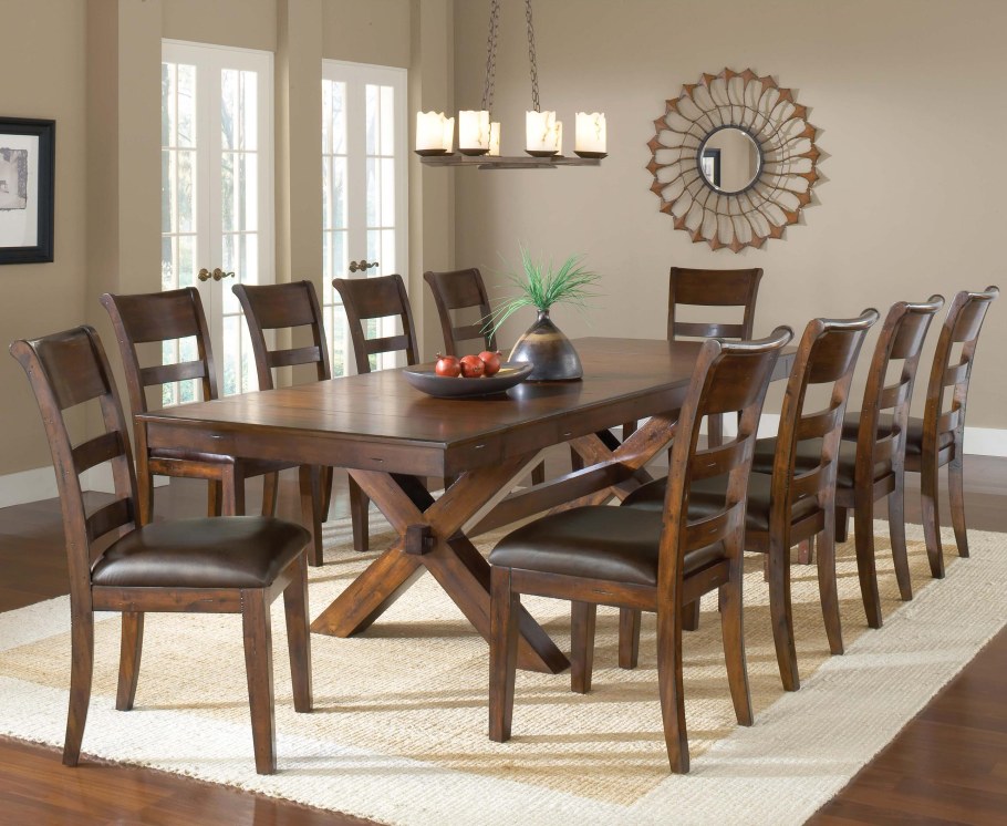 Столовая группа Walnut Dining Table w/6 Chairs