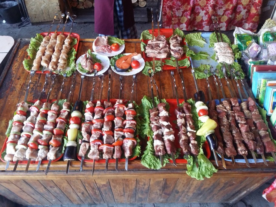 Пикник шашлык на природе