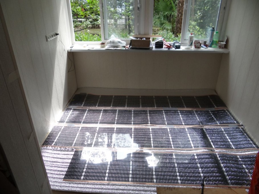 Теплый пол на балконе