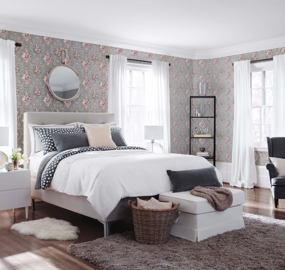 Спальня икеа в интерьере белая