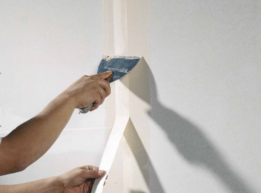 Шпаклевание стыков гипсокартона валиком