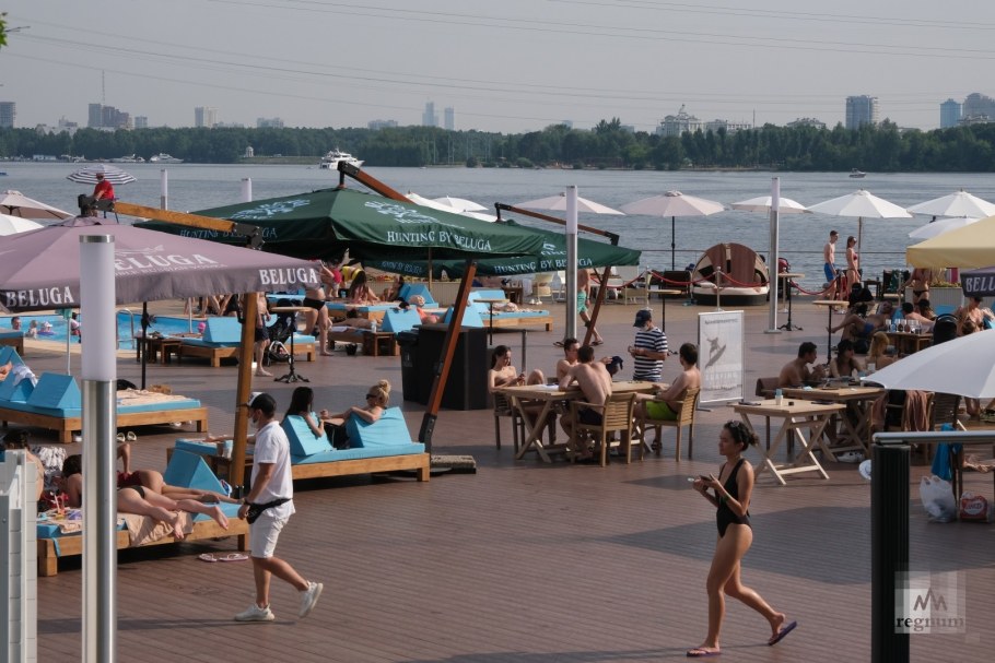 Северный Речной вокзал пляж Левобережный