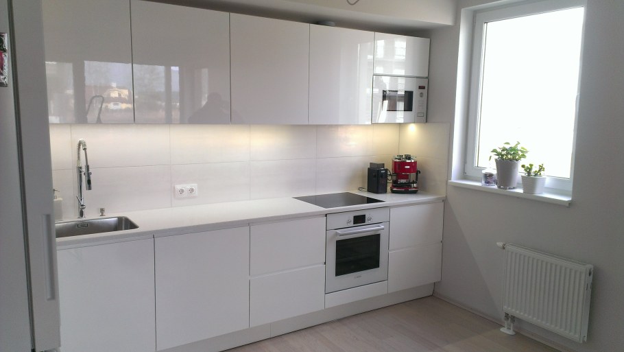 Кухня икеа белая 3 метра