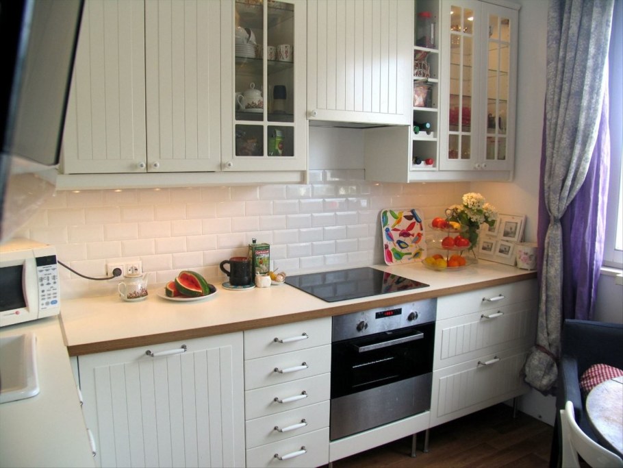 Кухня икеа стот Фактум белая