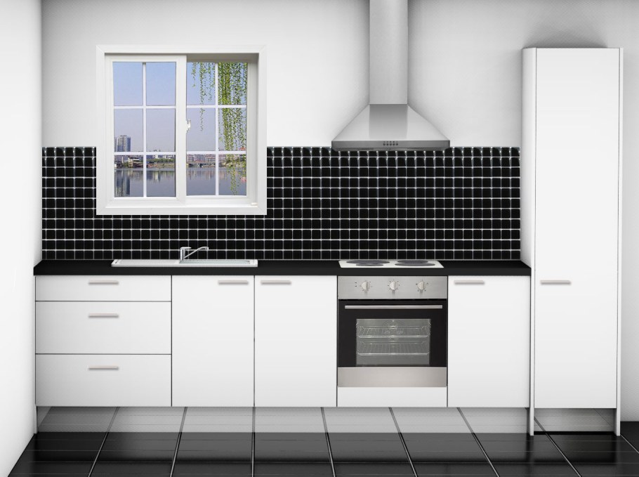 Линейная планировка кухни