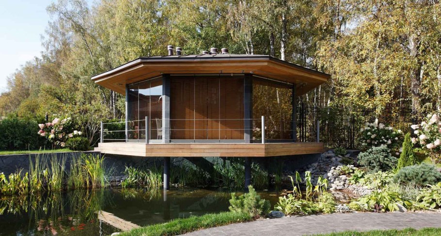 Застекленная беседка Райская лужайка №44