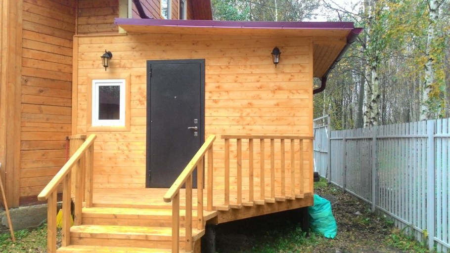 Пристрой к даче с туалетом и душем