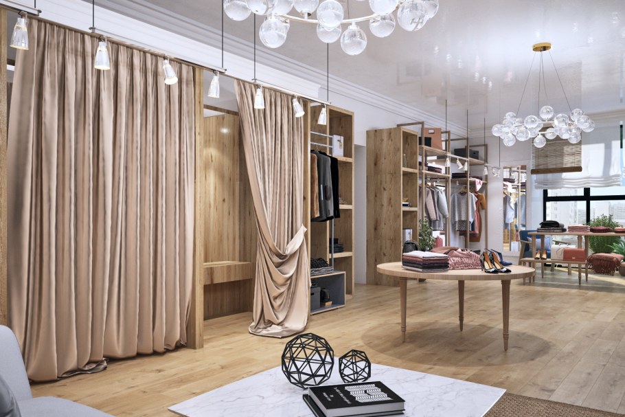 Нитяные шторы в интерьере гостиной