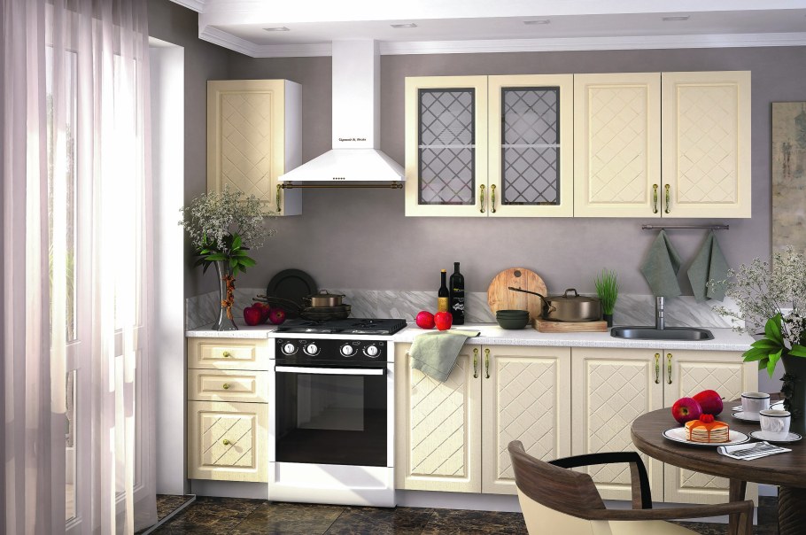 Кухня Модена белый дуб Стендмебель