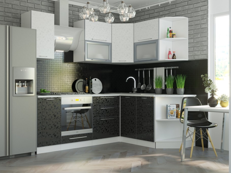 Кухня Ксения белый глянец Стендмебель