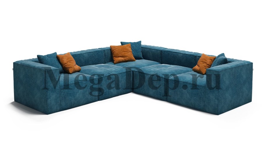 Диван Честер угловой кожаный