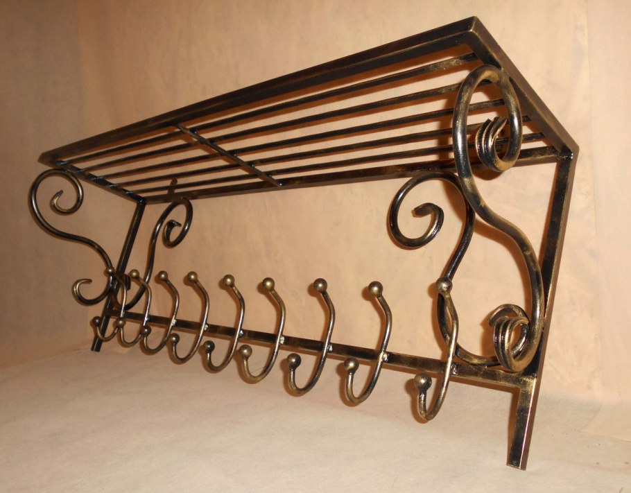 Вешалка настенная кованая