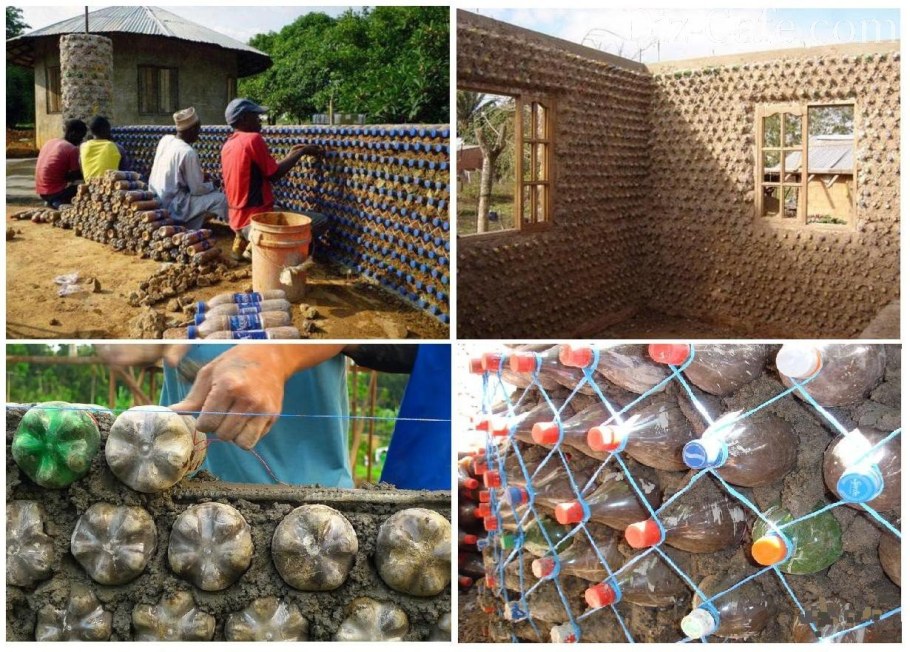 Пластиковые бутылки для сада