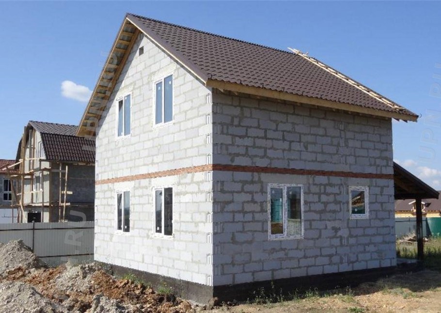 Баня из газобетона 3х4