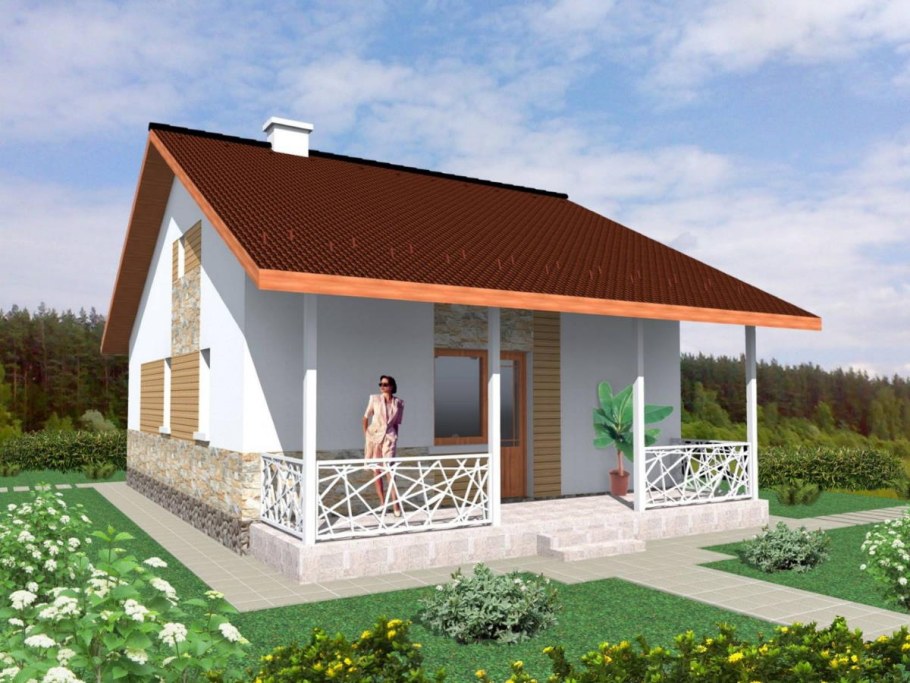 Дом пеноблок