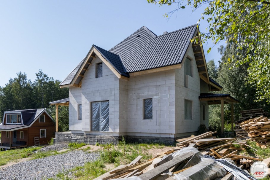 Дом 6 на 6 пеноблок