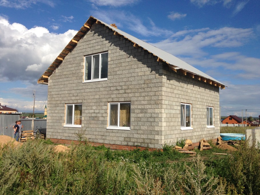 Одноэтажный дом из сибита