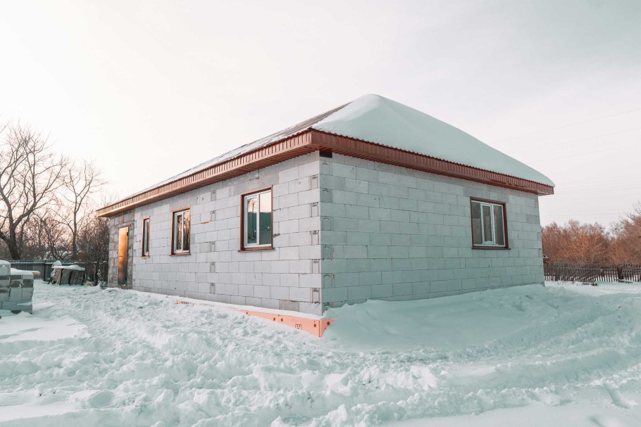 Дачный домик из блоков проекты 4х5