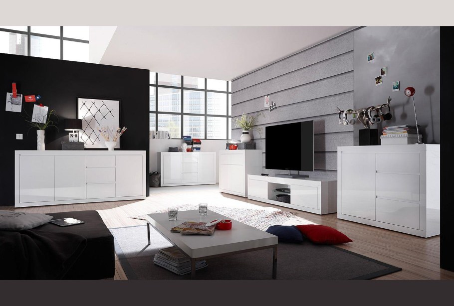 Комод Миранда Atelier белый глянец