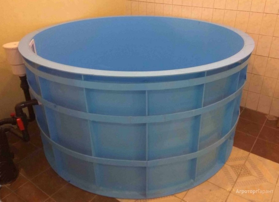 Купель из полипропилена(чаша из пластика 5мм)