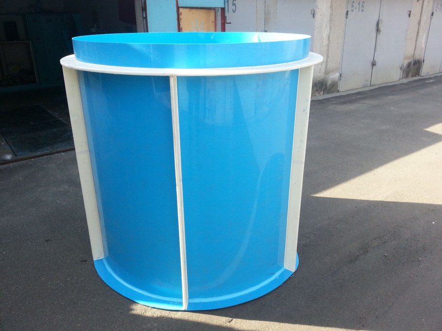 Купель из полипропилена прямоугольная 1800