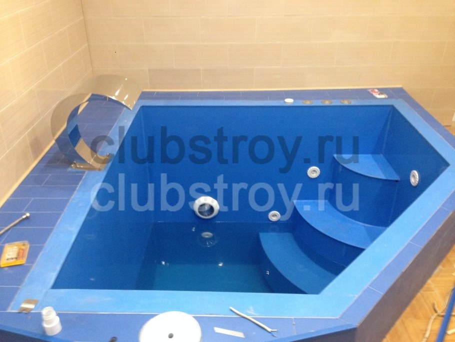 Мини бассейны с гидромассажем из полипропилена