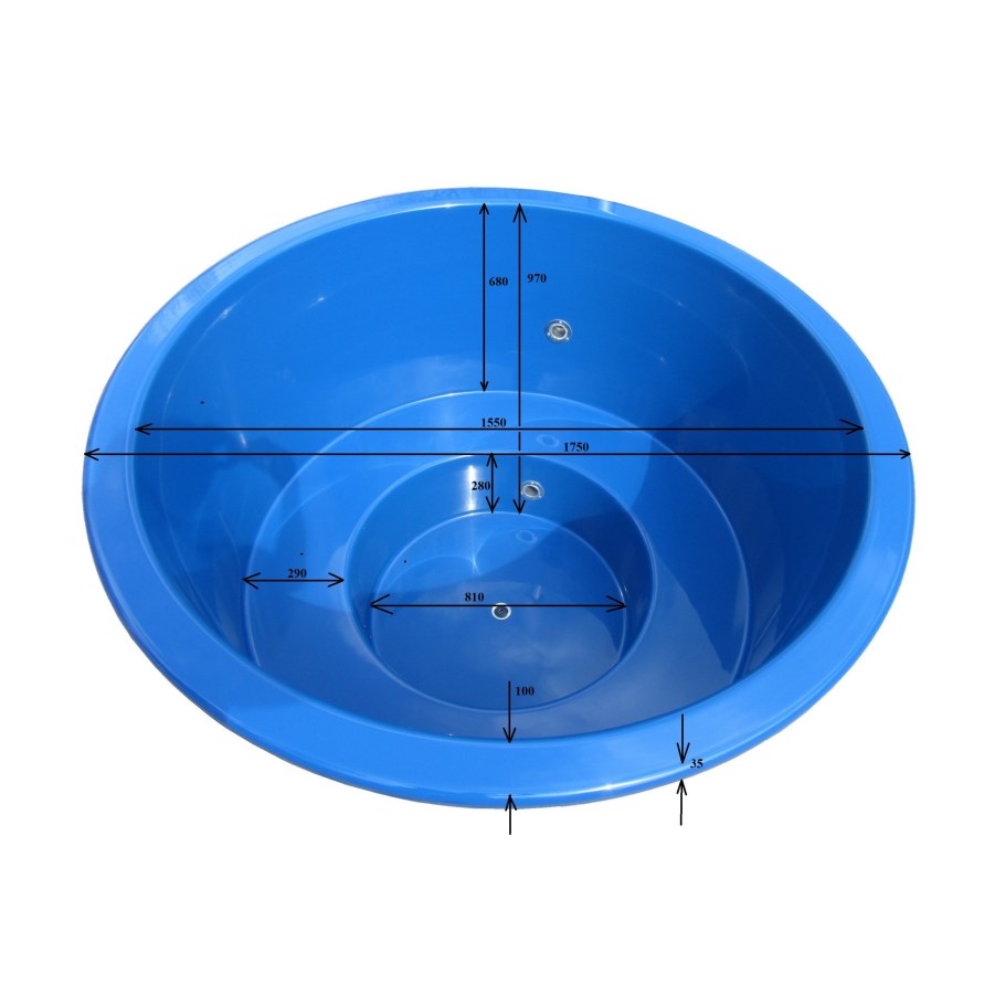 Купель 1700л 150*150*100