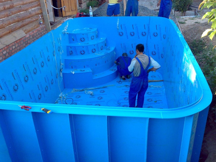 Пластиковый бассейн 5 на 5