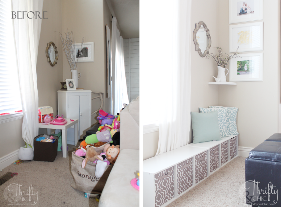 Декор комнаты до и после