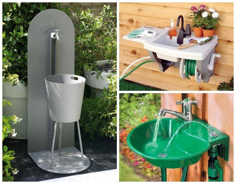 Уличная мойка для дачи