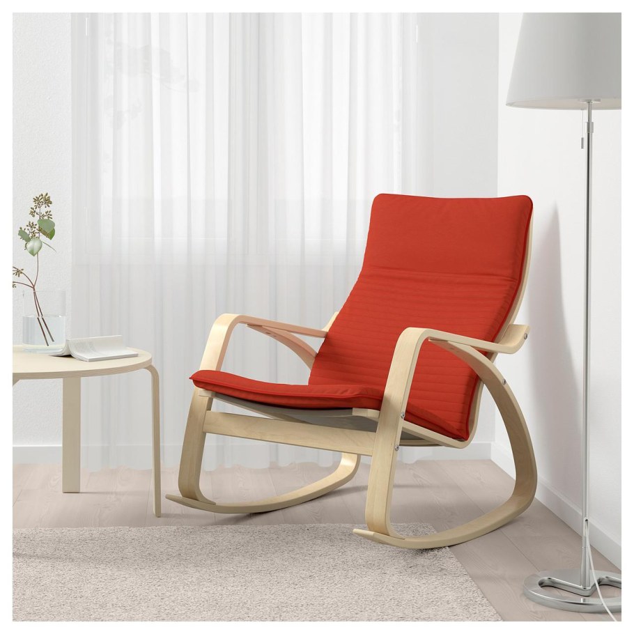 Икеа детское кресло качалка ПОЭНГ