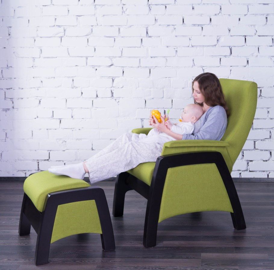 Кресло ПОЭНГ С табуретом для ног