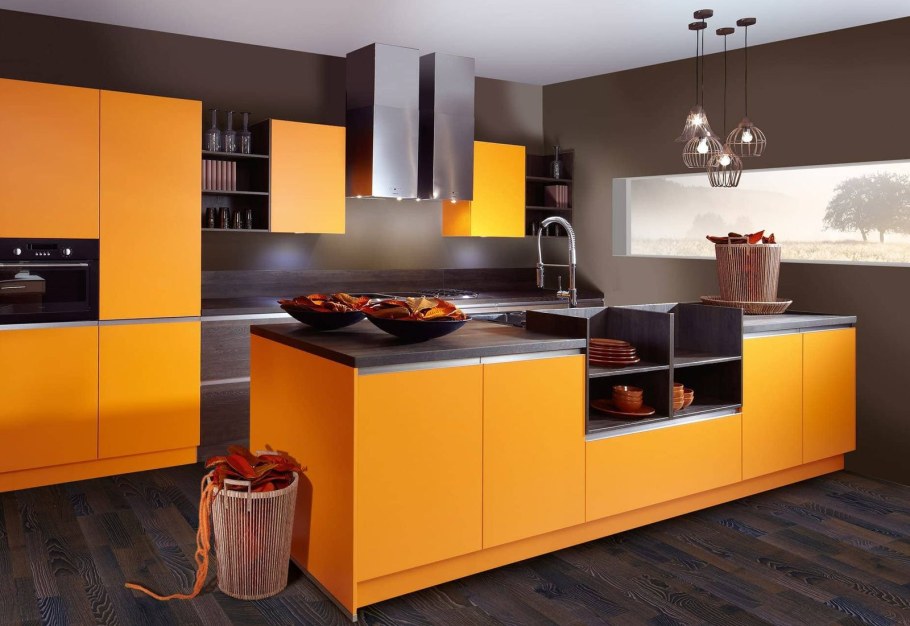 Кухня Эггер оранж