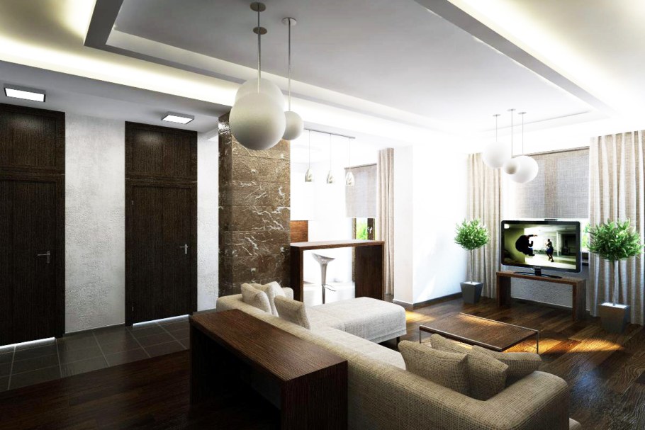 Интерьер в двухкомнатной хрущевке 43 кв