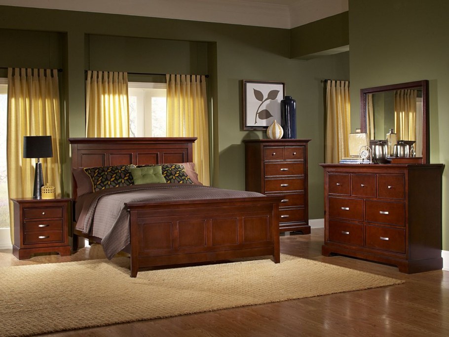 Спальня цвет орех