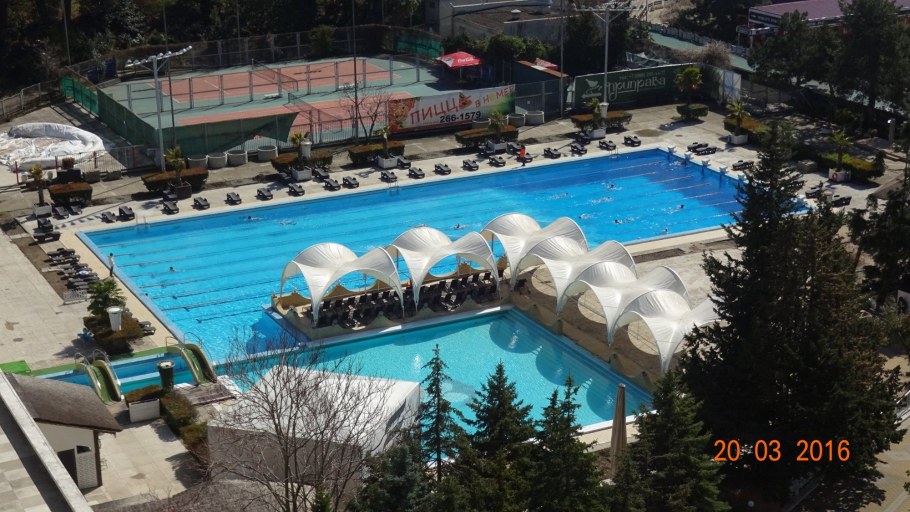 Жемчужина Сочи бассейн зимой