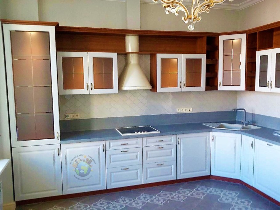 Кухня Барселона эмаль шпон