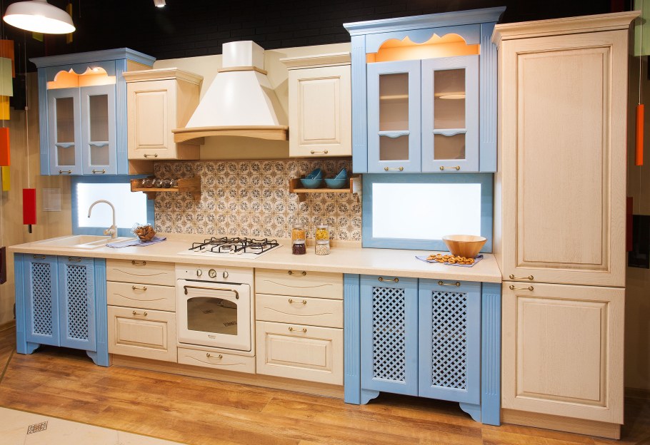 Кухня Анжелика ясень патина