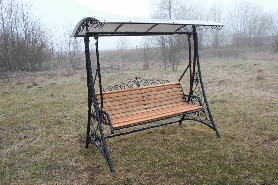 Качеля Садовая железная с ковкой