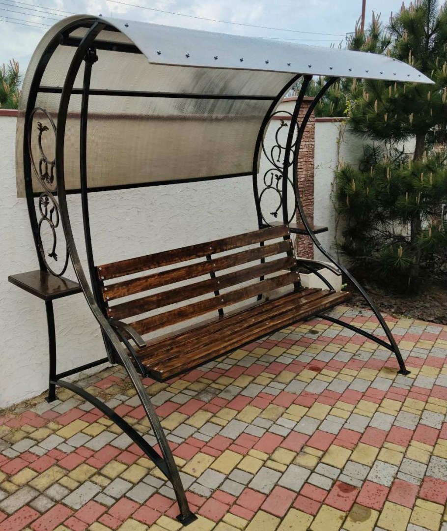 Качели садовые из металла