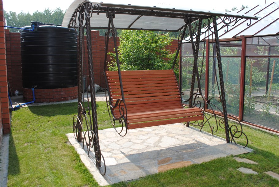 Площадка под садовые качели
