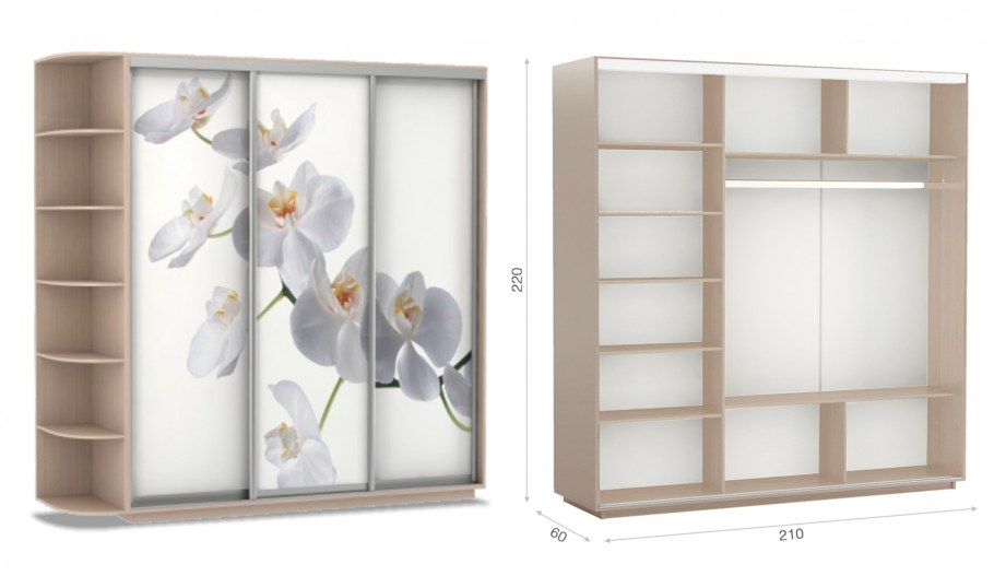 Шкаф купе трио Экспенс 1800