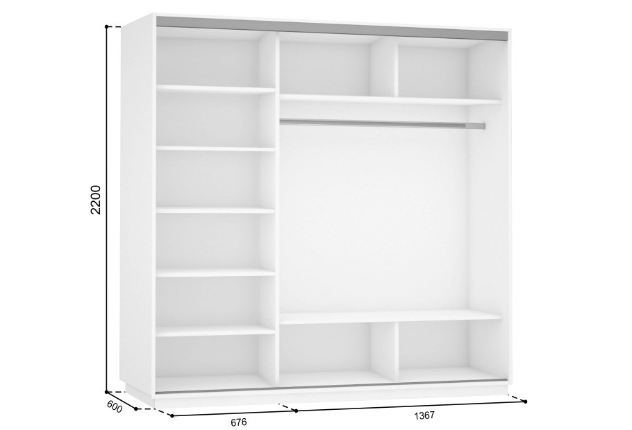 Шкаф-купе Медиум дуо