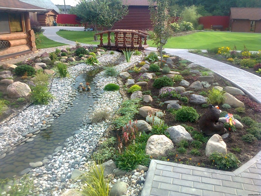 Ландшафтный рокарий Каскад ручьев