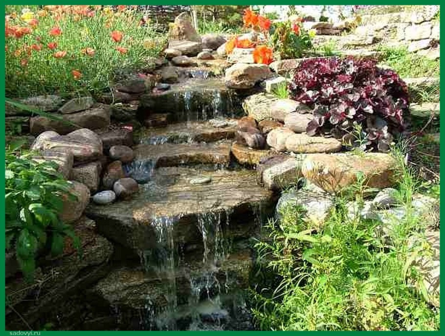 Грот пруд плитняк