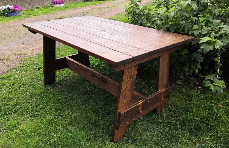 Садовая мебель из досок
