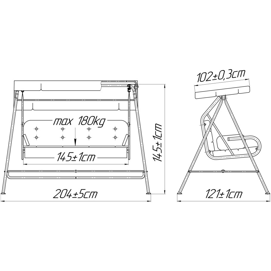 Детские качели из металла чертежи