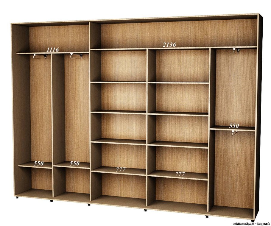 Шкаф четырехстворчатый распашной 2000/2200 наполнение шкаф 170